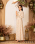 Printed Long Dress with Smocked Cuffs 60211